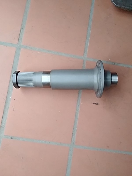 TRỤC ĐÙI D20-6  42T*L430  12 LỖ CỔ BI TRÊN 75/ BI DƯỚI 60  - 11