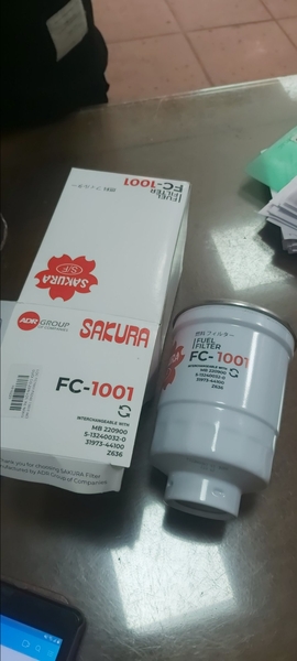 LỌC FC1001 F6243 10601 HỞ ĐUÔI CÓ ZEN LỌC XE NÂNG SAKURA
