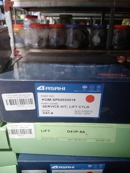 PHỚT NÂNG HẠ  D41-3/5 LIFT 50*63*10  SPG100*6   NOK-ATS (ĐỜI 5 TY )