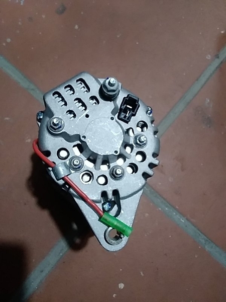 MÁY PHÁT PC50 PC58 PC40R-8 R55 CỔ = DH55 CỔ TÂM 155 1 rãnh*2 tai cân tâm 150* H68  12V - 45A