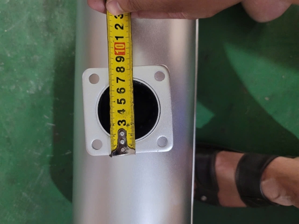BẦU GIẢM THANH PC50UU-1 Ø180-450 ĐV BẮT BÍCH NẰM GIỮA THÂN BẦU ĐR NẰM ĐẦU ĐỐC