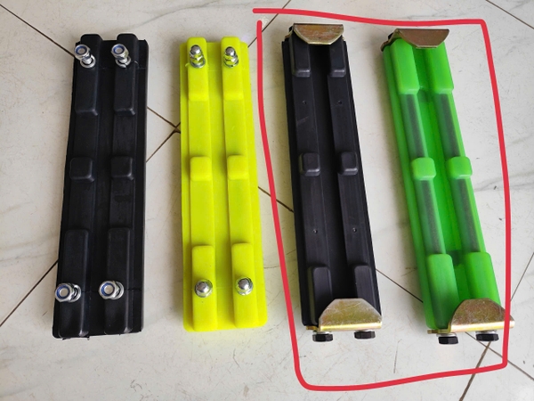 LÁ XÍCH CAO SU PC60-6 EX60 PC100-3 BẢN 450 KẸP 2 ĐẦU JPS VÀNG