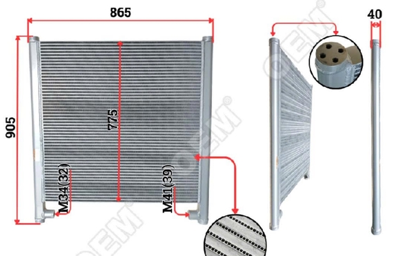 KÉT THỦY LỰC ZX200 /ZX225 (865*905)