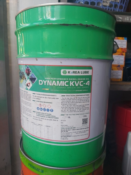 DẦU NHỚT ĐỘNG CƠ DYNAMIC KVC-4 20W50 - KOREA LUBE 18 LÍT