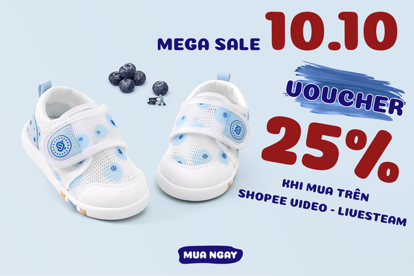 Khuyến mại giày tập đi cho bé shop Tinyfeet
