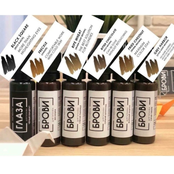 Mực phun xăm Brovi bản Nga chính hãng