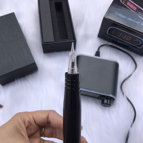 Kim Phun Xăm Máy Black Pearl 3, Kim Lò Xo Máy Kĩ Thuật Số, Dùng Cho Máy Pen Mini, Black Pearl 3 (Vỏ Xanh Xịn)