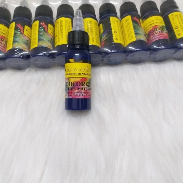 Mực phun xăm tattoo body Pet Cuixuanlai - mực xăm hình màu lên đẹp rõ nét độ bền cao (lọ 30ml) - Dùng xăm lên người.