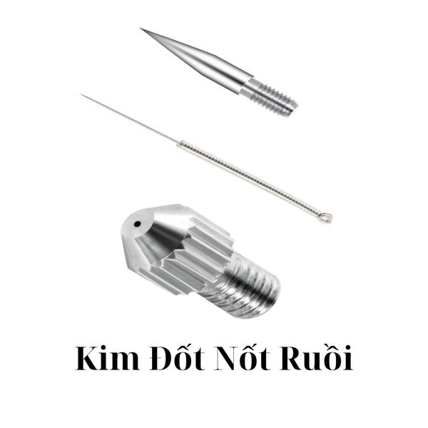 Đầu Kim Đốt Nốt Ruồi, Đầu Kim To, Đầu Lắp Kim Máy 5in1, Máy Đốt MiNi