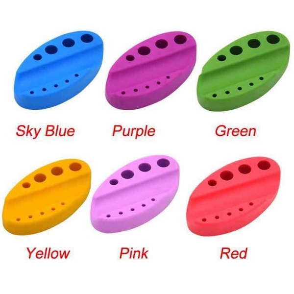 Đế(khay) đựng chum(hũ) mực phun xăm Silicon Meka Sắt đủ kiểu dáng, Để máy xăm