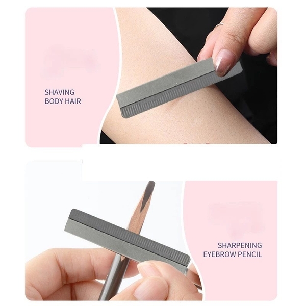 Dao Cạo Lông Mày DC7 Chính Hãng Dùng Trong Trang Điểm, Phun Xăm, Dao Cạo Chân Mày Chất Lượng ( 10 Dao/Hộp )