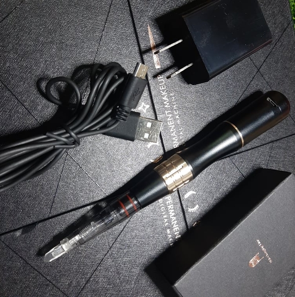 Máy Phun Xăm Kĩ Thuật Số M12 - Đi Môi, Mày, Mí, Phẩy Sợi Nét Căng, Cấy Phấn - BH 1 tháng