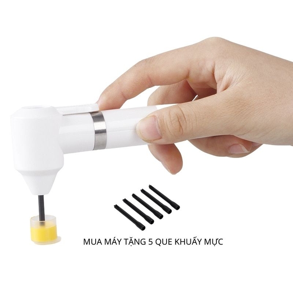 Máy Khuấy Mực Dùng Pin Tiện Dụng - Tặng 5 Đầu Khuấy