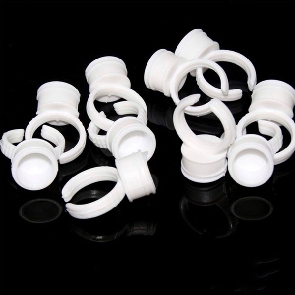 Nhẫn Nhựa Đựng Mực Phun Xăm Sáp Khắc ( Túi 100 Chiếc )