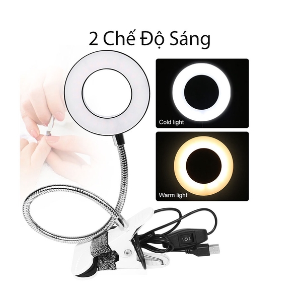 Đèn kẹp bàn, đèn led mini đa năng 2 chế độ sáng