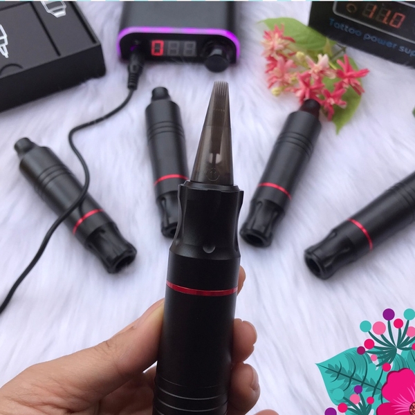 Máy Pen Phun Xăm - Máy Xăm Pen T01 Full Box