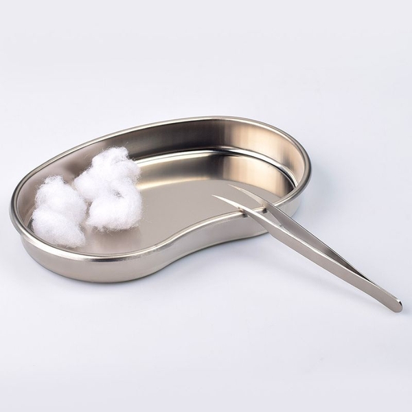 Khay hạt đậu inox đựng bông dùng trong spa phun xăm ( size vừa )