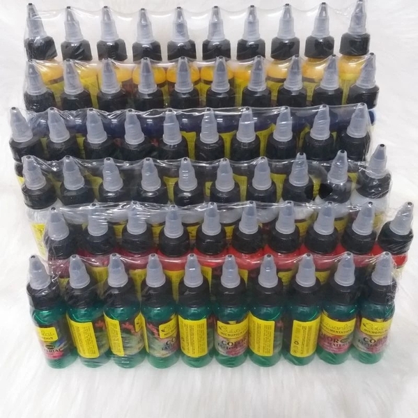 Mực phun xăm tattoo body Pet Cuixuanlai - mực xăm hình màu lên đẹp rõ nét độ bền cao (lọ 30ml) - Dùng xăm lên người.