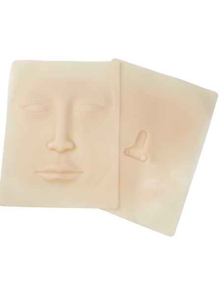 Da Giả Tập Học Phun Xăm Mày Môi Mí Cho Học Viên –Trắng Trơn Không Bột, Điêu Khắc Hồng 3D Mặt Mắt Môi