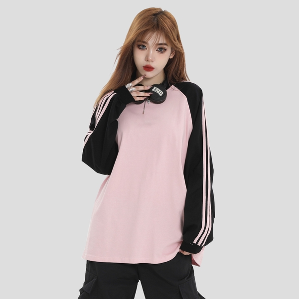 Áo sweater nữ form rộng nỉ bông cao cấp Tuvada - SST67