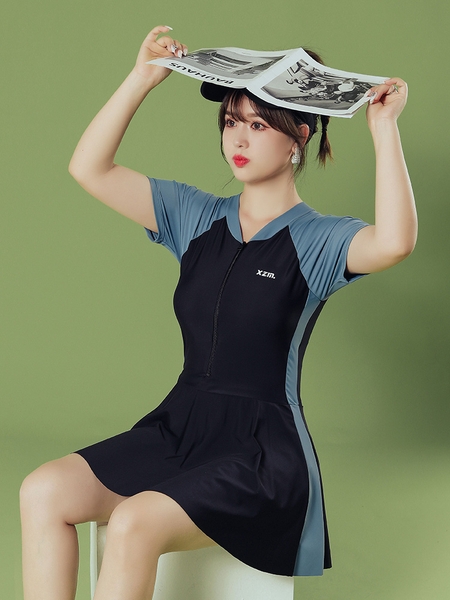 Đồ bơi nữ bigsize 1 mảnh đến 80kg có sẵn đệm mút Tuvada - BVB41