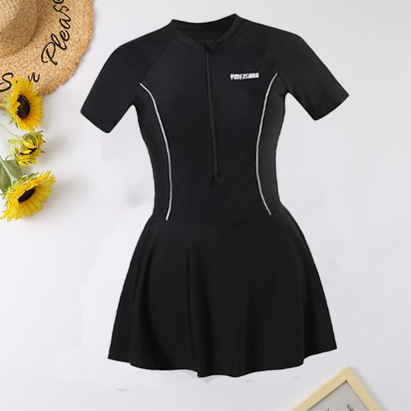 Đồ bơi nữ bigsize 1 mảnh đến 80kg có sẵn đệm mút Tuvada - BVB41