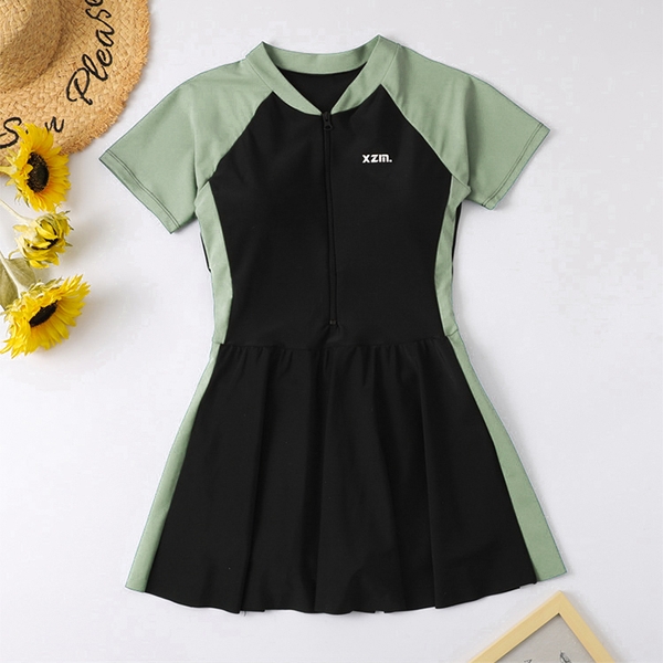 Đồ bơi nữ bigsize 1 mảnh đến 80kg có sẵn đệm mút Tuvada - BVB41