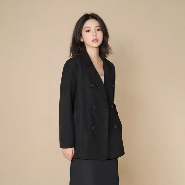 Áo blazer nữ phối chân váy dài dáng hàn quốc Tuvada - SVD133