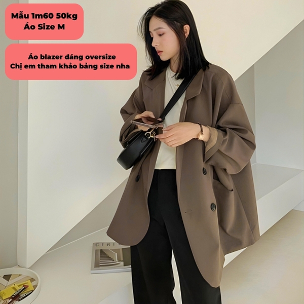 Áo blazer nữ phối chân váy dài dáng hàn quốc Tuvada - SVD133