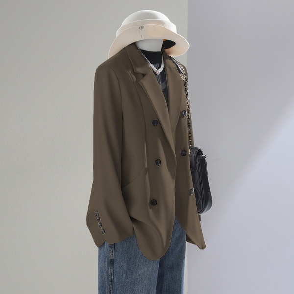 Áo blazer nữ phối chân váy dài dáng hàn quốc Tuvada - SVD133