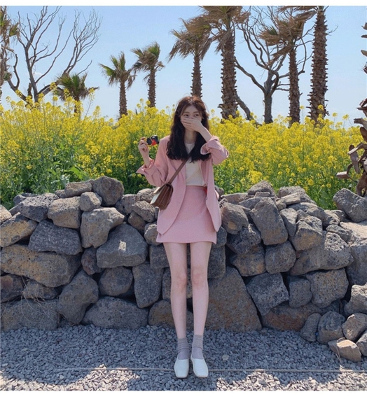 Áo blazer nữ phối chân váy ngắn có bigsize đa năng Tuvada - SVN132