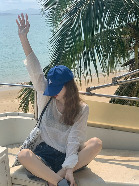 Áo choàng đi biển chống nắng voan mỏng Tuvada - AKR127