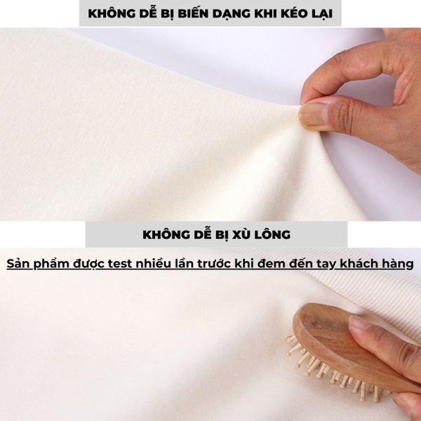 Áo đôi dài tay nam nữ nỉ bông form oversize Tuvada - ASW131