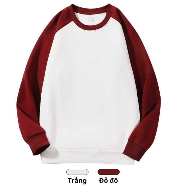 Áo đôi dài tay nam nữ nỉ bông form oversize Tuvada - ASW131