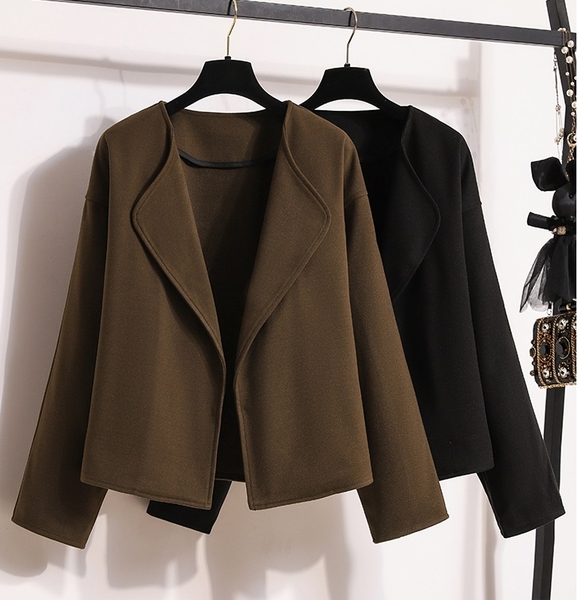 Áo khoác dạ kèm chân váy xòe Tuvada - ADN71