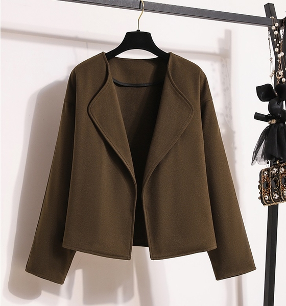 Áo khoác dạ kèm chân váy xòe Tuvada - ADN71