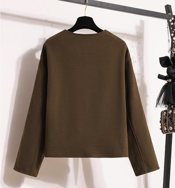 Áo khoác dạ kèm chân váy xòe Tuvada - ADN71