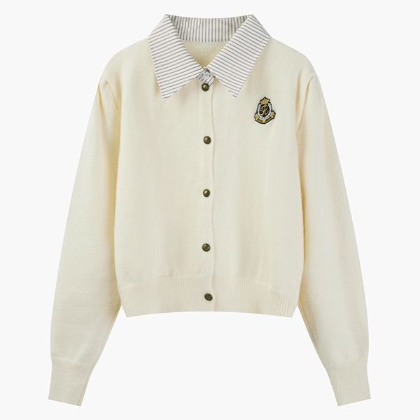 Áo khoác len cardigan cổ sơ mi dầy dặn cao cấp Tuvada - LSM56