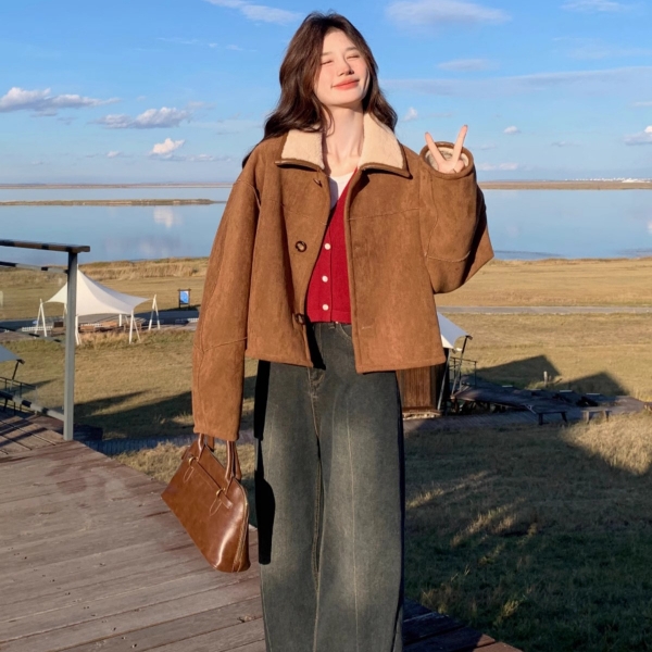 Áo khoác mùa đông nữ phong cách hàn quốc 2 mặt Tuvada - AD270