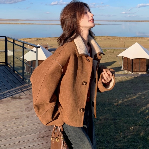 Áo khoác mùa đông nữ phong cách hàn quốc 2 mặt Tuvada - AD270