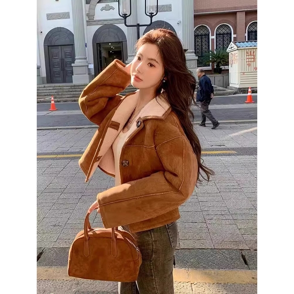 Áo khoác mùa đông nữ phong cách hàn quốc 2 mặt Tuvada - AD270