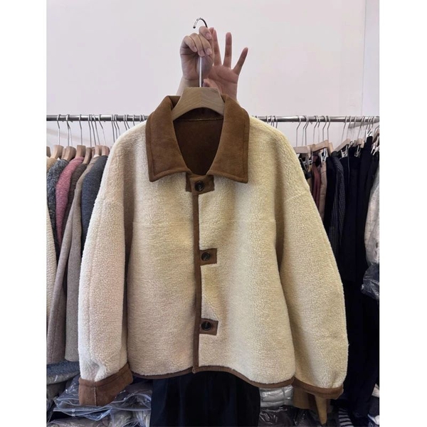 Áo khoác mùa đông nữ phong cách hàn quốc 2 mặt Tuvada - AD270