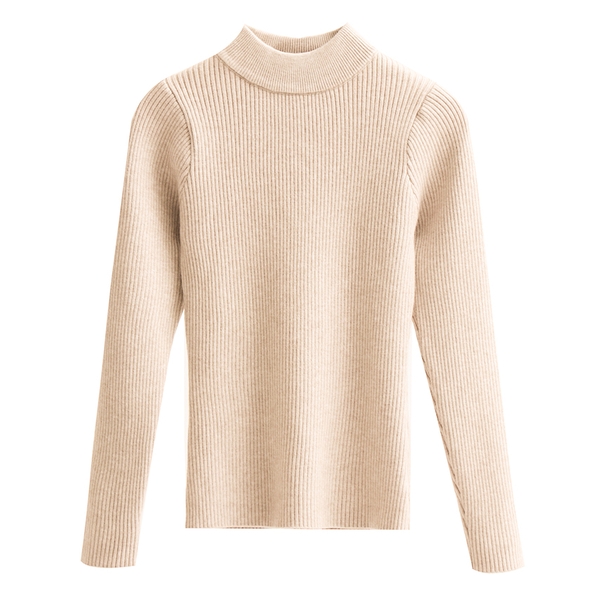 Áo len nữ hàn quốc cổ 3 phân basic Tuvada - LBP90