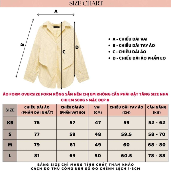 Áo sơ mi nữ kiểu hàn quốc form rộng họa tiết sọc Tuvada - ASM60