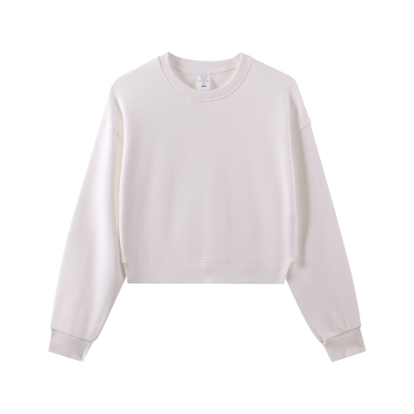 Áo sweater nữ croptop nỉ da cá 330g cao cấp Tuvada- STC66