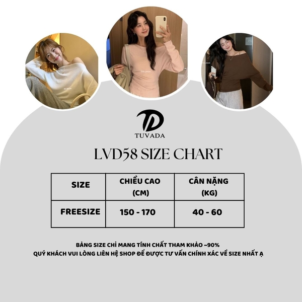 Áo trễ vai sang chảnh tiểu thư dệt kim Tuvada - LLV58