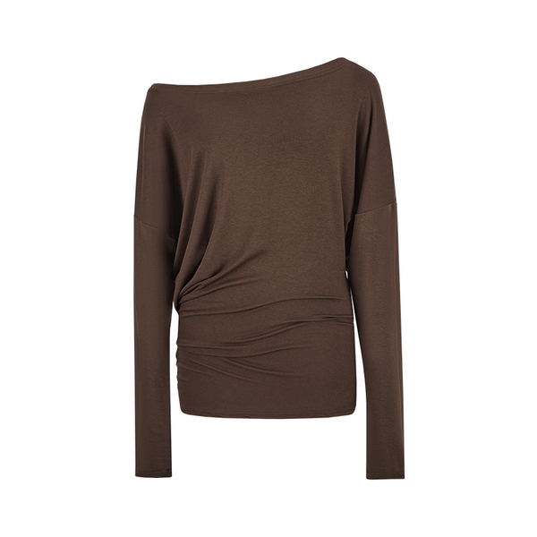 Áo trễ vai sang chảnh tiểu thư dệt kim Tuvada - LLV58