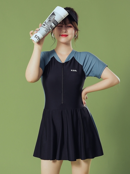 Đồ bơi nữ bigsize 1 mảnh đến 80kg có sẵn đệm mút Tuvada - BVB41