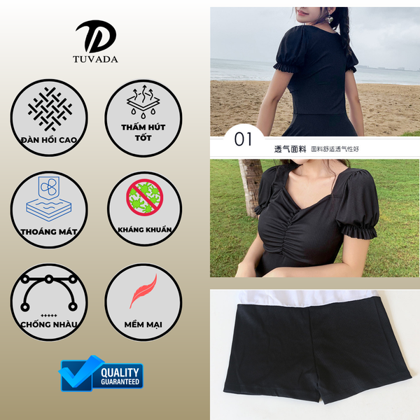 Bikini 1 mảnh dạng váy co giãn tốt Tuvada - BGN50