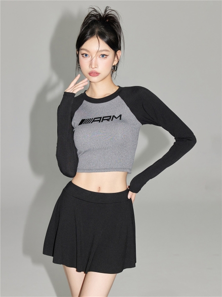 Bikini 2 mảnh dài tay dáng croptop kết hợp đồ tập Tuvada - BXD117